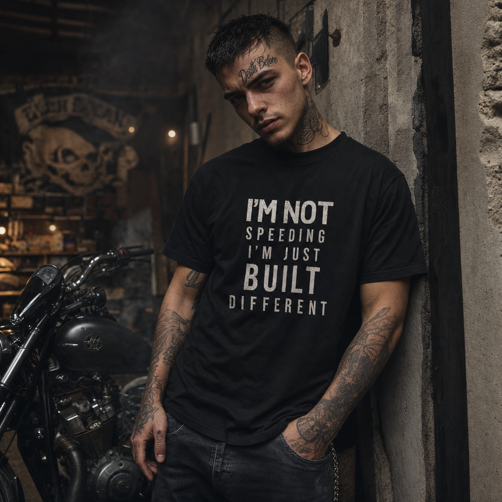 I'm not speeding heavyweight t-shirt
