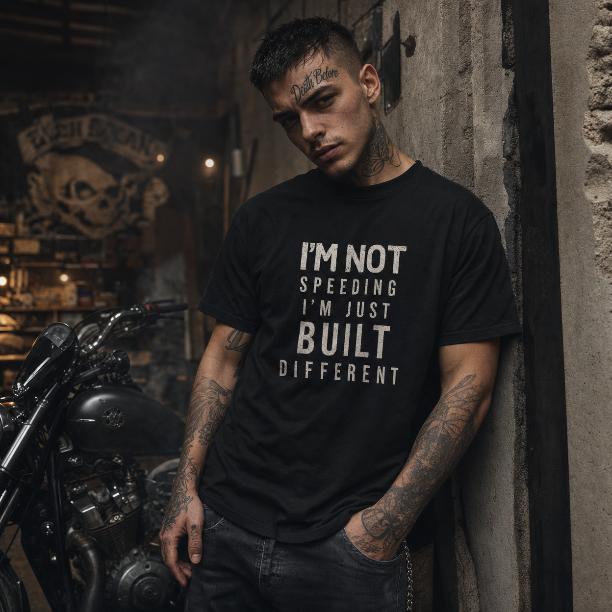 I'm not speeding heavyweight t-shirt